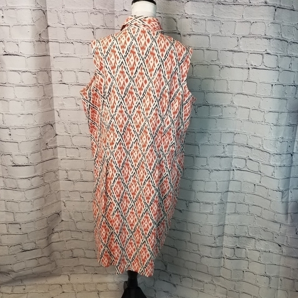 Lands End ikat sleeveless shirt dress - Picture 7 of 9